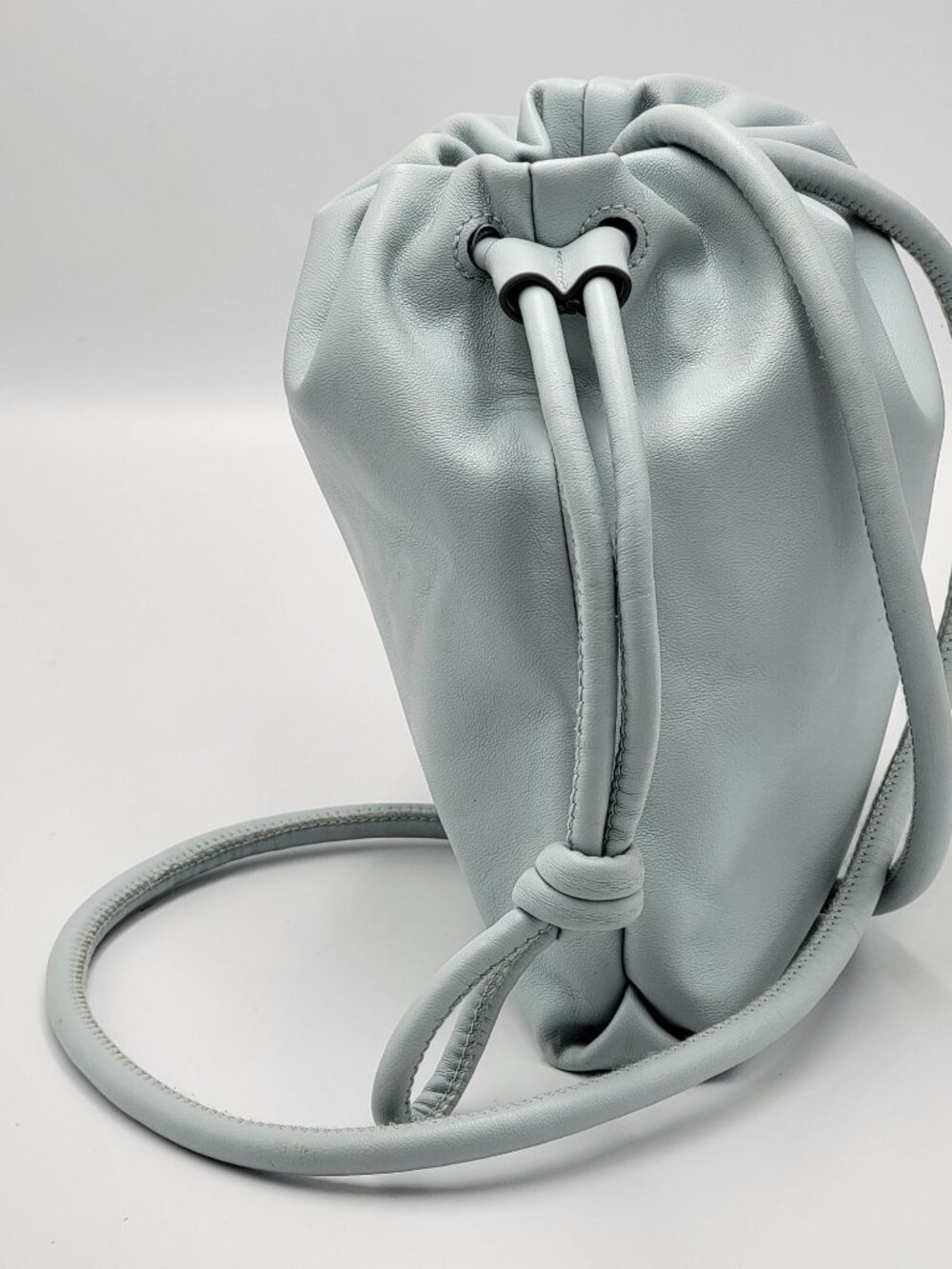 A New Day LightBlue Cinch TopCrossbody PurseFaux Leather